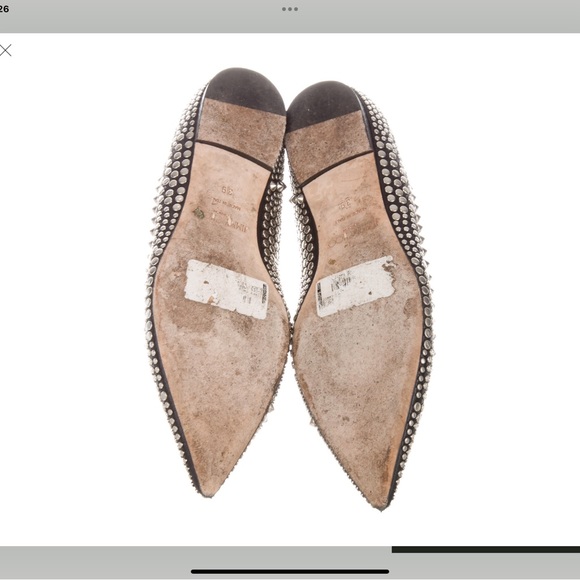 Jimmy Choo leather studded flats - Picture 5 of 5